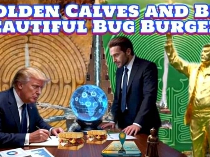 Golden Calves and Big Beautiful Bug Burgers Golden Calves and Big Beautiful Bug Burgers